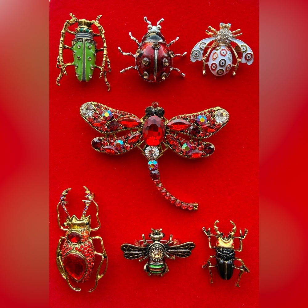 Colorful Insect Brooch Collection - Picture 3 of 5